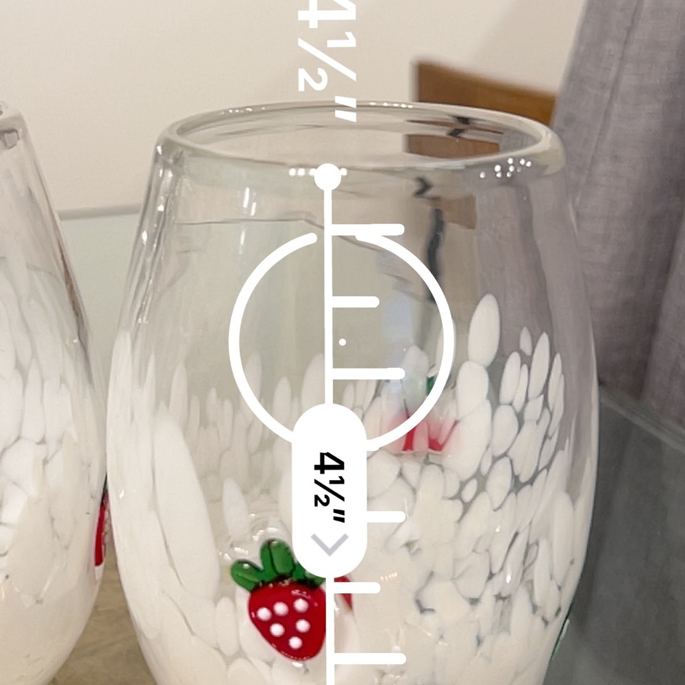 2 Colorful Fruit Stemless Glasses - Picture 4 of 4